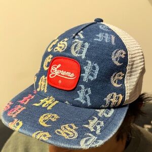 Supreme Multicolor Script Trucker Hat